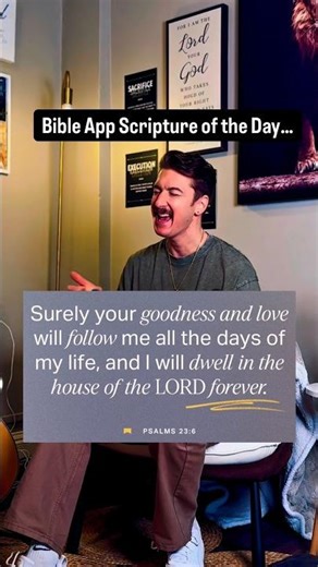 God’s goodness and love will follow you FOREVER #christianmusic #psalms #psalm23 #christiansong #fyp