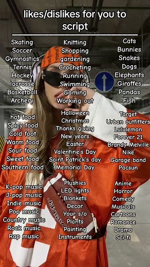 Likes and Dislikes Script Ideas for Shifting Scenarios