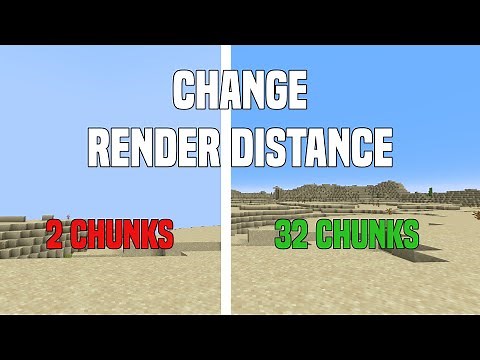 How To Change Render Distance In Minecraft | Tutorial