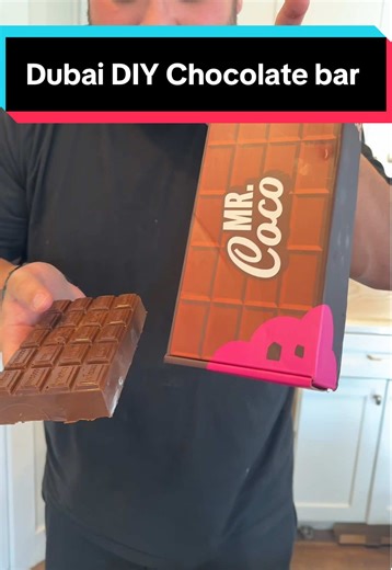 Decided to make my own Dubai chocolate from home and you can too with this DIY do you buy chocolate bar kit. #dubaichocolate #dubaichocolatebar #dubaichocolatekit #chocolatekit