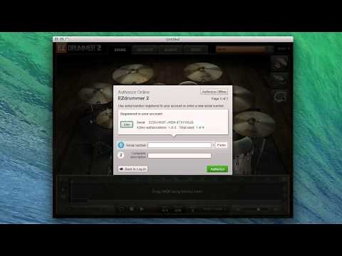 EZdrummer 2 - How to authorize