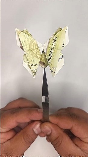 How to make butterfly with money origami #origami