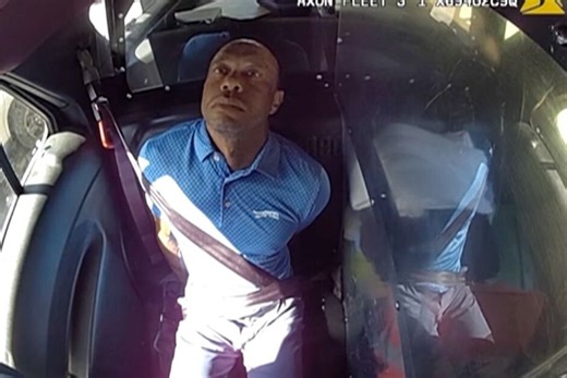 Tiger Woods captured on video before arrest on suspicion of DUI