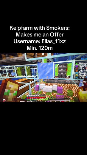 Building a Kelp Farm in Minecraft