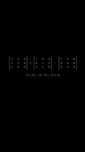 Matrix Multiplication| #math#matrix#algebra