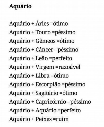 Combinações do Signo Aquário para o Amor