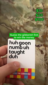 1.4K views | 1v1 guess the gibberish game  #guessthegibberish | What Do You Meme? Family | Facebook