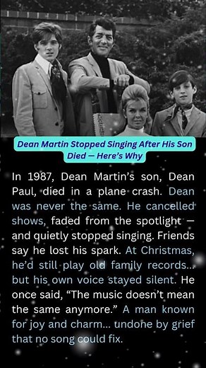 Why Dean Martin Never Sang Again After His Son’s TRAGIC Death? #deanmartin #80s