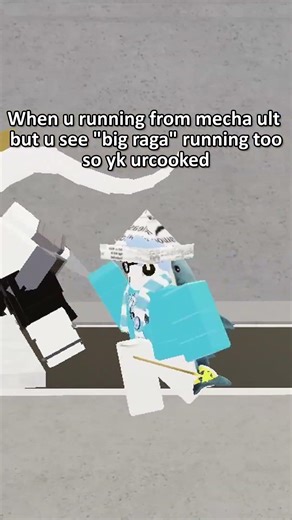 You KNOW Mechamaru is scary when BIG RAGA is running too😭 #funny #jjs #roblox