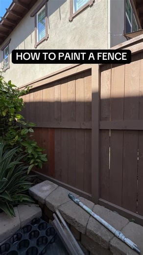 How to paint a fence