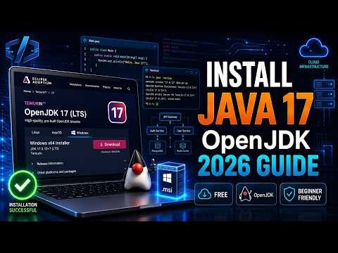 How to Install Java 17 OpenJDK (LTS) from Eclipse Adoptium (2026) | Windows Step-by-Step Guide