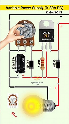 Voltage regulator circuit | Variable power supply | Motor Speed Controller | Dimmer