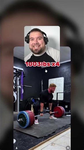 He lifts 455kg x 4, something he has never done before.