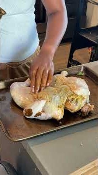 Roasting an entire chicken Mexican style #dinnerideas #mealprep