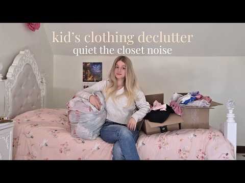 kids clothing declutter | quieting the noise for a minimalist spring capsule reset 🧺