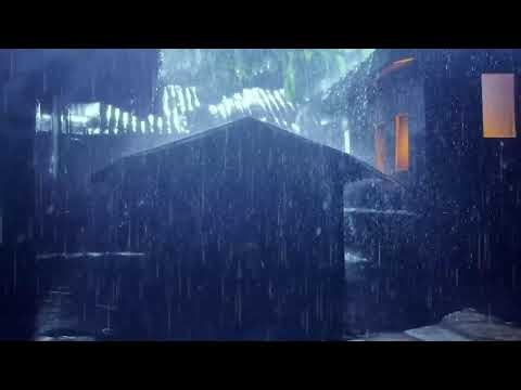 Rain on Tin Roof for Sleeping with Soft Thunderstorms