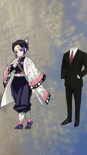 Demon Slayer characters wearing suit❤️💜