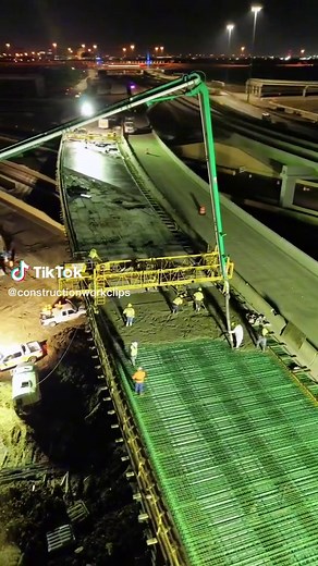 Concrete Pumping on New Roadway Bridge