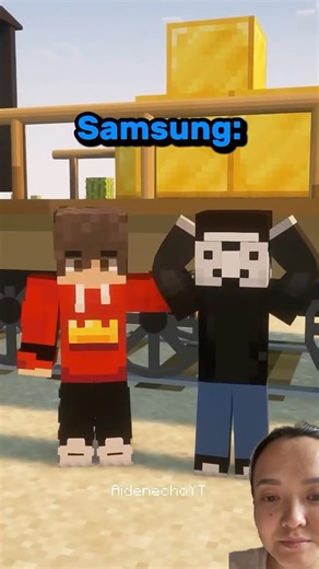 🔥 Minecraft Samsung Got TOO MUCH RIZZ 💀📱#shorts #minecraftanimation
