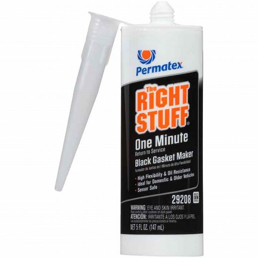 Permatex® The Right Stuff® Black 1 Minute Gasket Maker, 5 OZ | Permatex®
