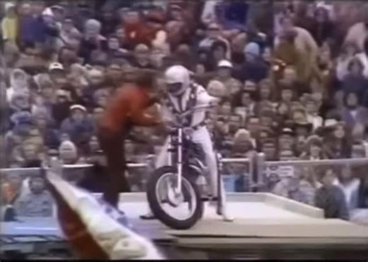 50 years ago today- Evel Knievel’s legendary and most-watched jump on ABC Wide World of Sports Ever - 14 Greyhound Buses at Kings Island #fullsend #evelknievel #anniversary #50years #wideworldofsports #legendary | Evel Knievel