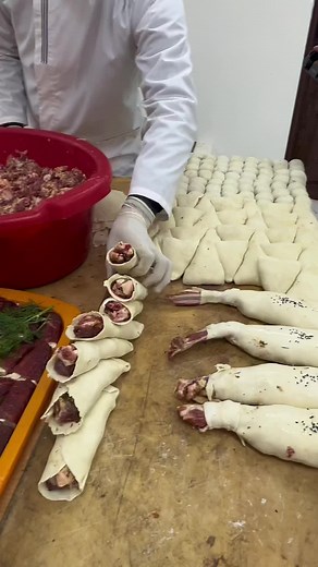 Professional Meat and Dairy Preparation in a Kitchen