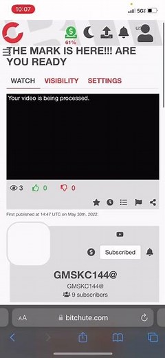 New video out on bitchute