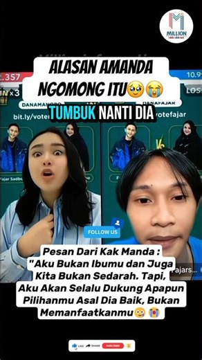 🥹Amanda : Aku Bukan Ibu Juga Tidak Sedarah. Ini Alasannya🤧 #fajarsadboy #amandamanopo #selebriti