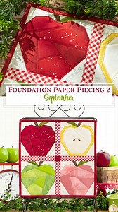 Join Jen as she shares how to make our Foundation Paper Piecing 2 design for September! Featuring delicious apples in a bright and warm color palette, this small project is great for all spaces. Watch the Tutorial & Shop the Kit: https://www.shabbyfabrics.com/p181582 | Shabby Fabrics