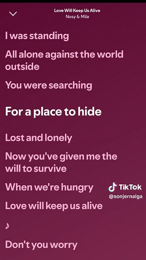 Love Will Keep Us Alive lyrics - Full song lyrics & karaoke