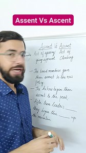 Difference between 'Assent' and 'ascent' | Explained in Hindi | English language tips . . #confusingwords #englishgrammar #pronunciationtips #phrasalverbs #basicenglish #ieltstips #ieltspreparation #ieltsvocabulary #ieltsspeaking #ielts #englishforhindispeakers #englishspeaking #englishpronunciation #englishlearning #trending #onlineenglishteacher #spokenenglish #speakingenglish #shorts #englishgrammartips #learnenglish #englishvocabulary | English by Siddharth