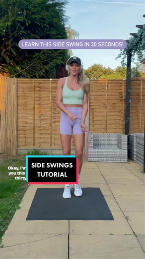Basic side swings tutorial 👊🏼 #jumprope #jumpropetricks #learnontiktok