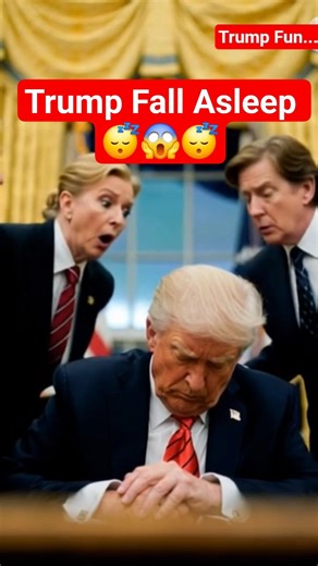😴😱Trump Falling asleep in presidential chair! #trending #ai #shorts #comedy #viral #trump #love #fyp
