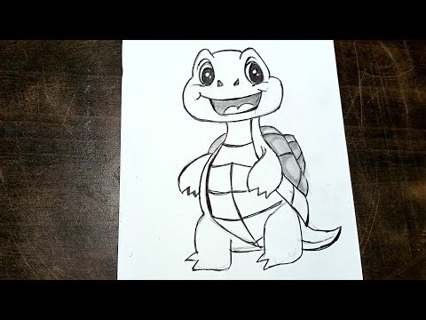 Cute and easy turtle 🐢🤩 drawing tutorial/ how to draw a cute turtle