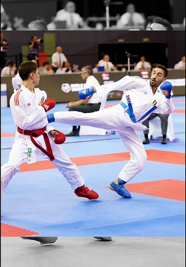 real life 🔥#angelocrescenzo #karate #kick #competition #fighter #kumite #karate1 #karatefijlkam #smai #karatelife #fyp