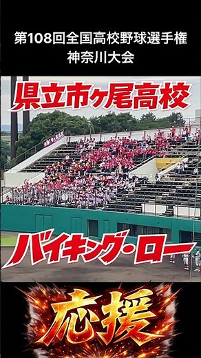 神奈川でも観れる🇳🇴バイキング・ロー🇳🇴市ヶ尾高校が球場を盛り上げる！#高校野球 #応援 #野球 #応援団 #shorts #神奈川 #ノルウェー #ワールドカップ 🇳🇴