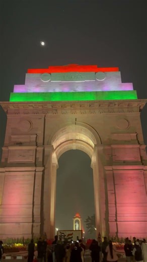 “India Gate Night View “🌕 | Delhi’s Most Beautiful Place 🇮🇳 #shorts #delhi