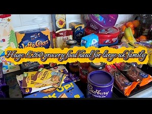 NEW HUGE £260 GROCERY FOOD HAUL | TESCO SHOPPING HAUL | LARGE UK FAMILY OF 14