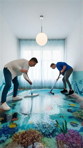 Ocean Fantasy Room🐬 Magical 3D Epoxy Floor & Decor