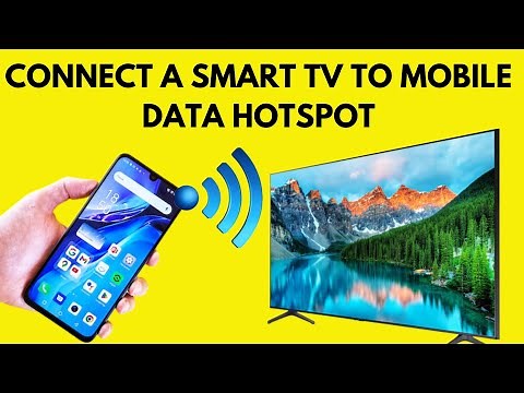 How to connect a smart television to a mobile phone internet hotspot #hotspot