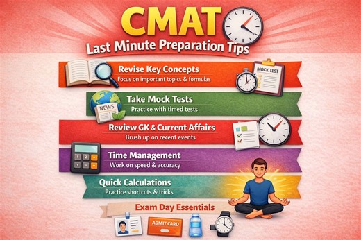 CMAT Last Minute Preparation Tips 2026 [Revision Strategies]