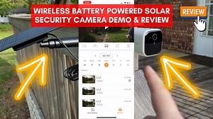 Watch Wireless Battery Powered Solar Security Camera Demo & Review on Amazon Live