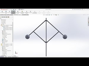 Simple Mechanical governor design in solidworks