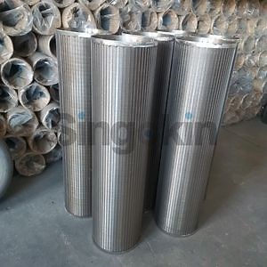 [Hot Item] Customized Stainless Steel Slotted Tube Wedge Wire Screen Strainer Filter
