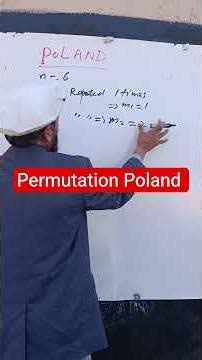 The word "Poland" Permutation | How many ways #permutation #viral #study #mathematics