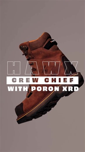 With a Poron XRD met guard and a puncture-resisting midsole, this boot is equipped for the most hazardous job sites. #hawx #hawxworkwear