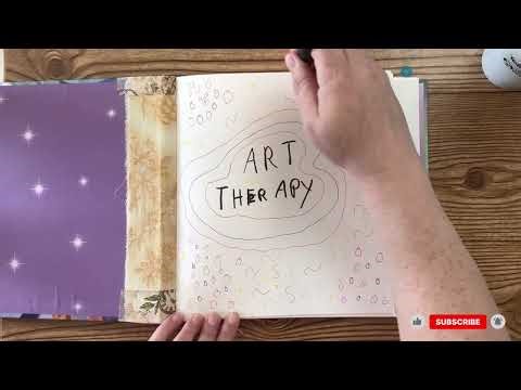 Art Therapy Journal Title Page: A Gentle Start to My Mental Health Series