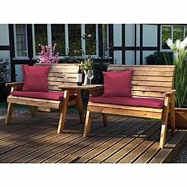 Charles Taylor Twin Straight Bench Set with Cushions