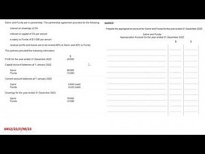 partnership basic explanation part 3 partners current account