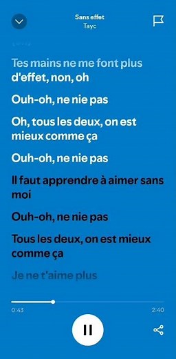 TAYC SANS EFFET lyrics 🖤 paroles ‪@Tayc‬ #tayc #lyrics #rnb